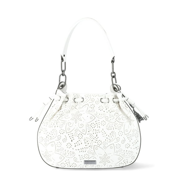 Jessica Simpson Women's Hollis Hobo Handbag, White
