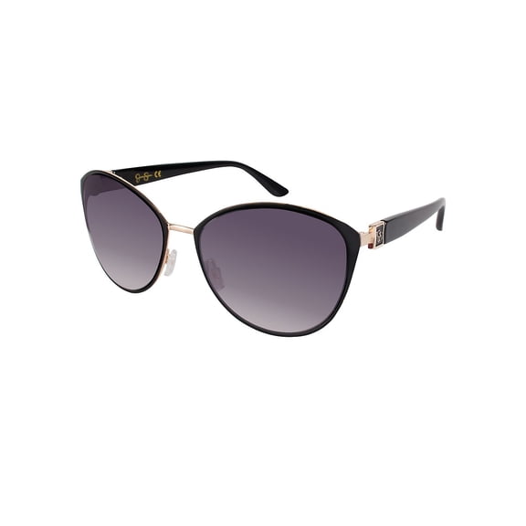 Jessica Simpson Women's J5329 Metal UVA and UVB Protective Cat Eye Fashion Sunglasses, 60mm