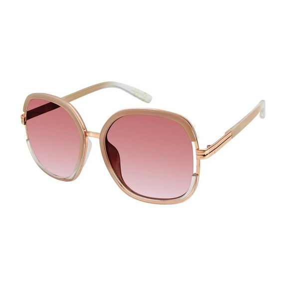 Jessica Simpson Women's J5443 Vintage UVA and UVB Protective Square Fashion Sunglasses, 60mm