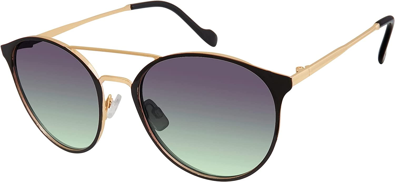 Jessica Simpson Women's J5564 Retro Metal Round Sunglasses with UV400  Protection, 56 mm