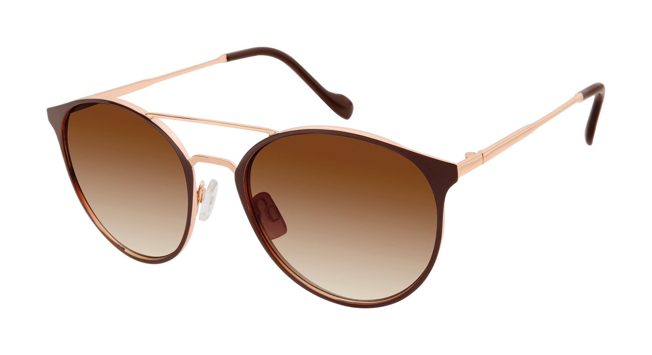 Jessica Simpson Women s J5564 Retro Metal UVA and UVB Protective Round Fashion Sunglasses 56mm Walmart