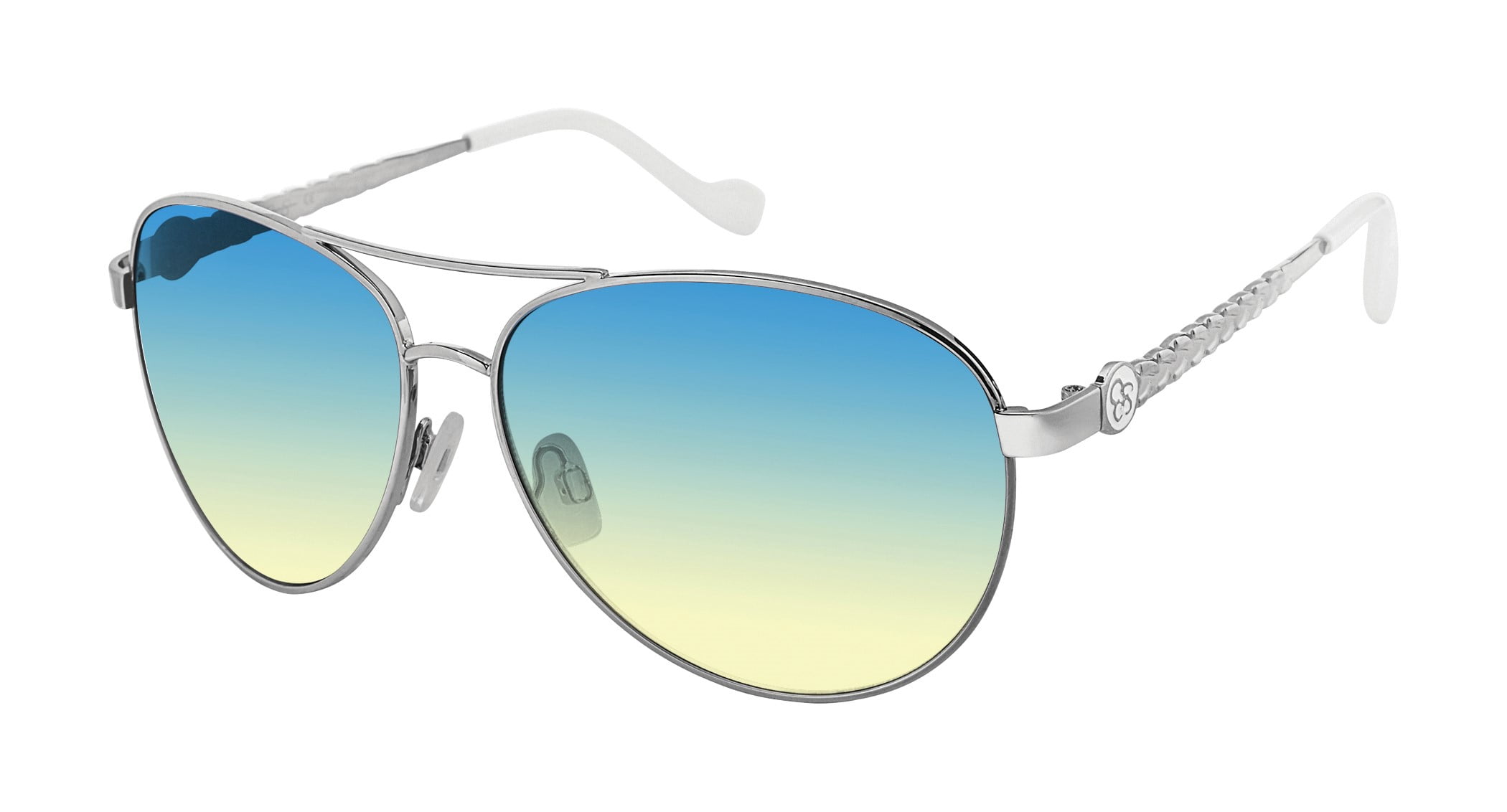 Jessica Simpson Women s J5702 Stylish Metal UVA and UVB Protective Aviator Fashion Sunglasses 61mm Walmart