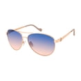 thumbnail image 1 of Jessica Simpson Women's J5702 Stylish Metal UVA and UVB Protective Aviator Fashion Sunglasses, 61mm, 1 of 6