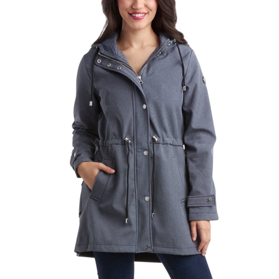 Jessica Simpson Women's Jacket - Waterproof Softshell Raincoat, Ruffle Back (Size S-XL)