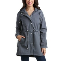 Jessica Simpson Women's Jacket - Waterproof Softshell Raincoat, Ruffle Back (Size S-XL)