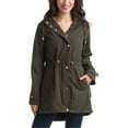 thumbnail image 1 of Jessica Simpson Women's Jacket - Waterproof Softshell Raincoat, Ruffle Back (Size S-XL), 1 of 7