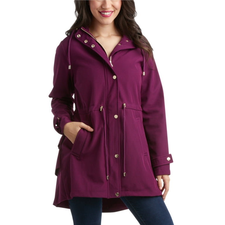 Jessica Simpson Women s Jacket Waterproof Softshell Raincoat Ruffle Back Size S XL Walmart