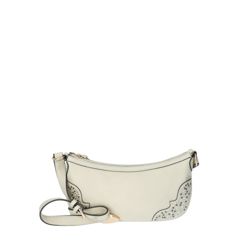 Jessica Simpson Women s Jessie Faux Leather Shoulder Handbag Cream Brule Size Small Beige