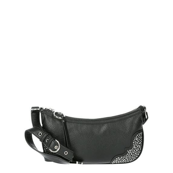 Jessica Simpson Women's Jessie Faux Leather Shoulder Handbag, Meteorite