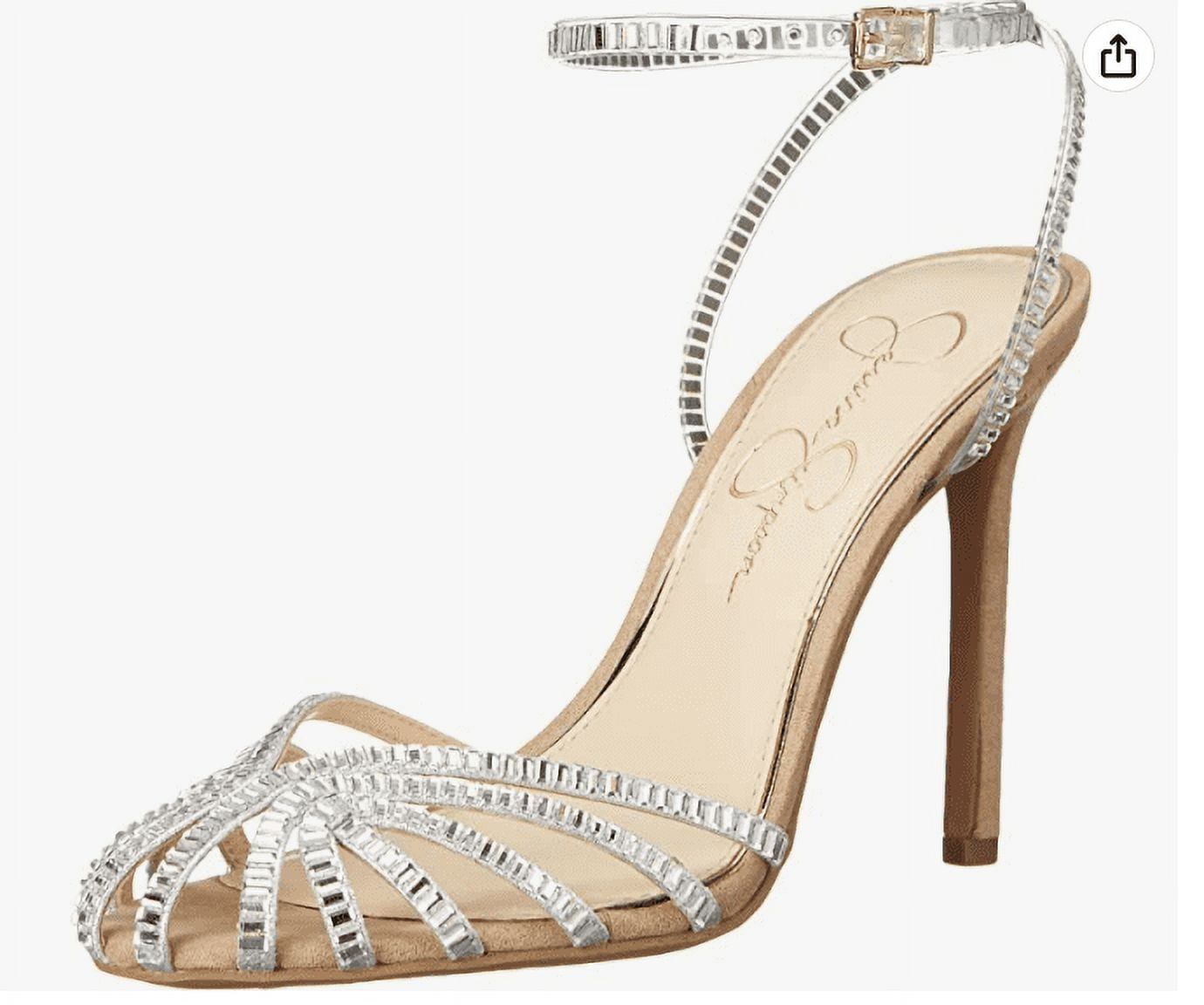 Jessica Simpson Women s Jileta High Heel Heeled Sandal Silver 6