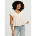thumbnail image 1 of Jessica Simpson Women's Kamiya Cotton Peplum Hem Blouse, Sizes XS-XL, 1 of 6