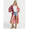 Jessica Simpson Women's Kimono with Lace Insert, S