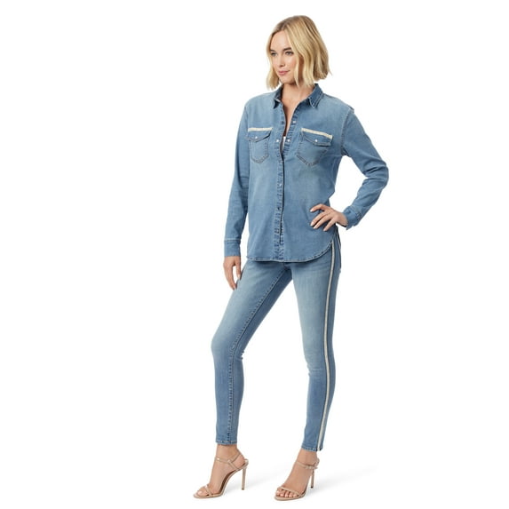 Jessica Simpson Women's Kiss Me Mid Rise Skinny Jeans, Sizes 2-16