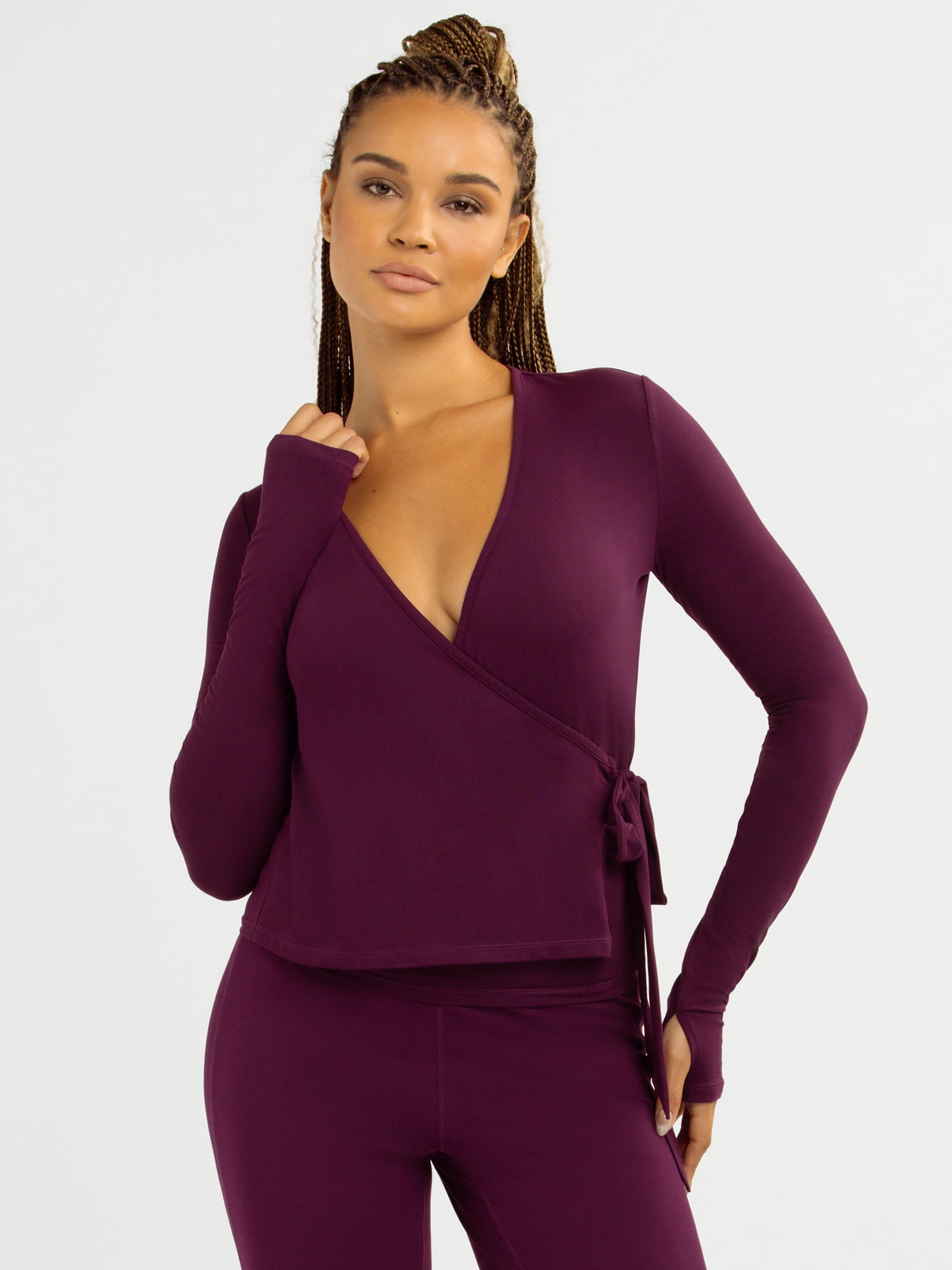 Jessica Simpson Women’s Long Sleeve Ballet Top, Sizes XS-XXXL
