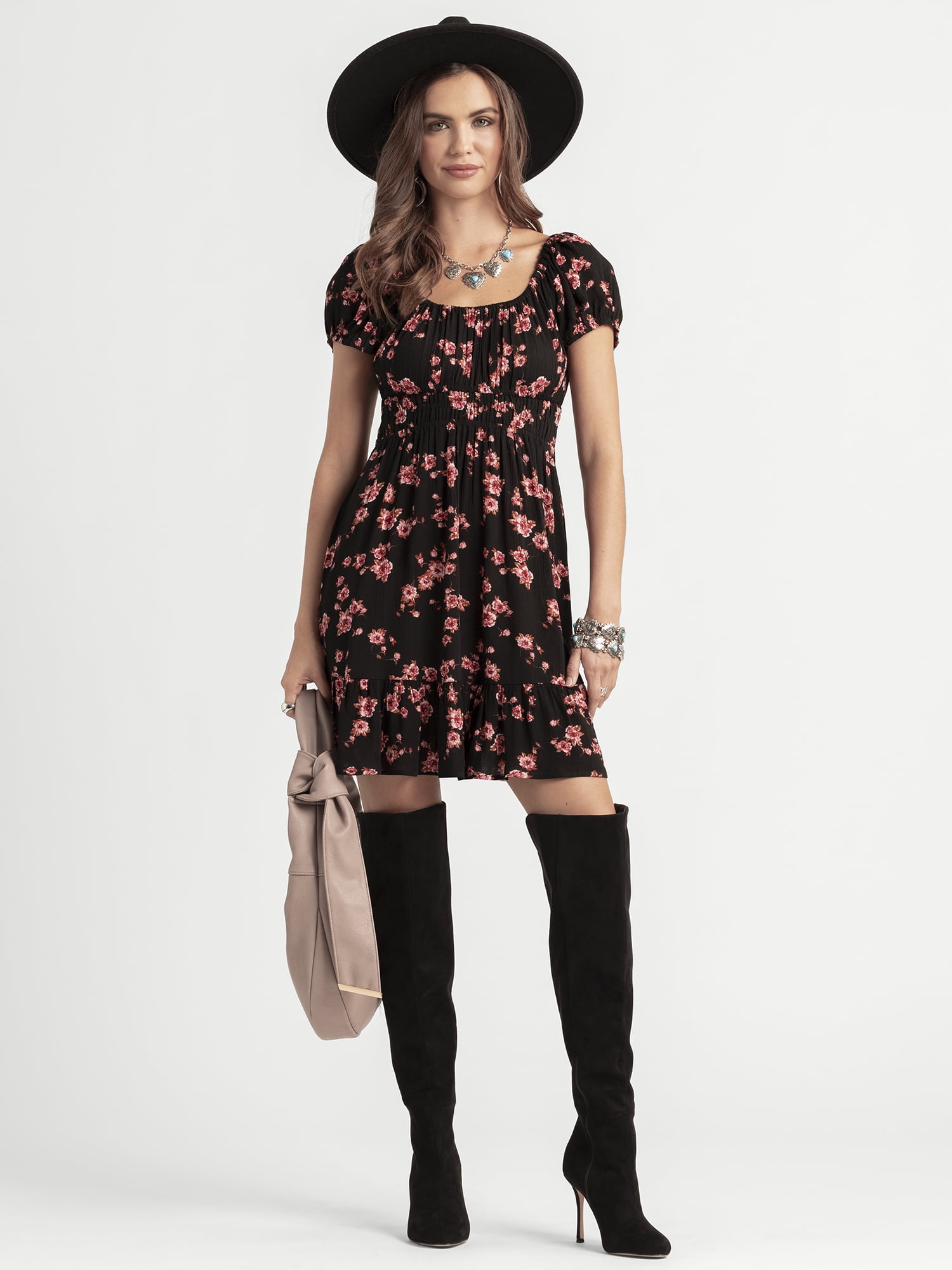 chinese dress ladies Jessica Simpson Women's Nyla Tie Shoulder Strap Tiered Mini Dress at Amazon  Women's Clothing store