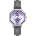 thumbnail image 1 of Women’s Fashion Leather Watch – Octagon Dial, Silver Case, Quartz Movement, Elegant Minimalist Dress Watch for Women, Gift for Her, 1 of 7