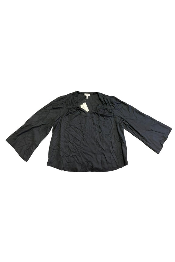 Women's Leslie Boho Drawstring Top with Long Flared Sleeves, Sizes XS-XXL