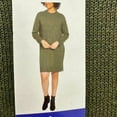 thumbnail image 1 of Jessica Simpson Women's Long Sleeve Knit Mini Sweater Dress Green XXL, 1 of 2