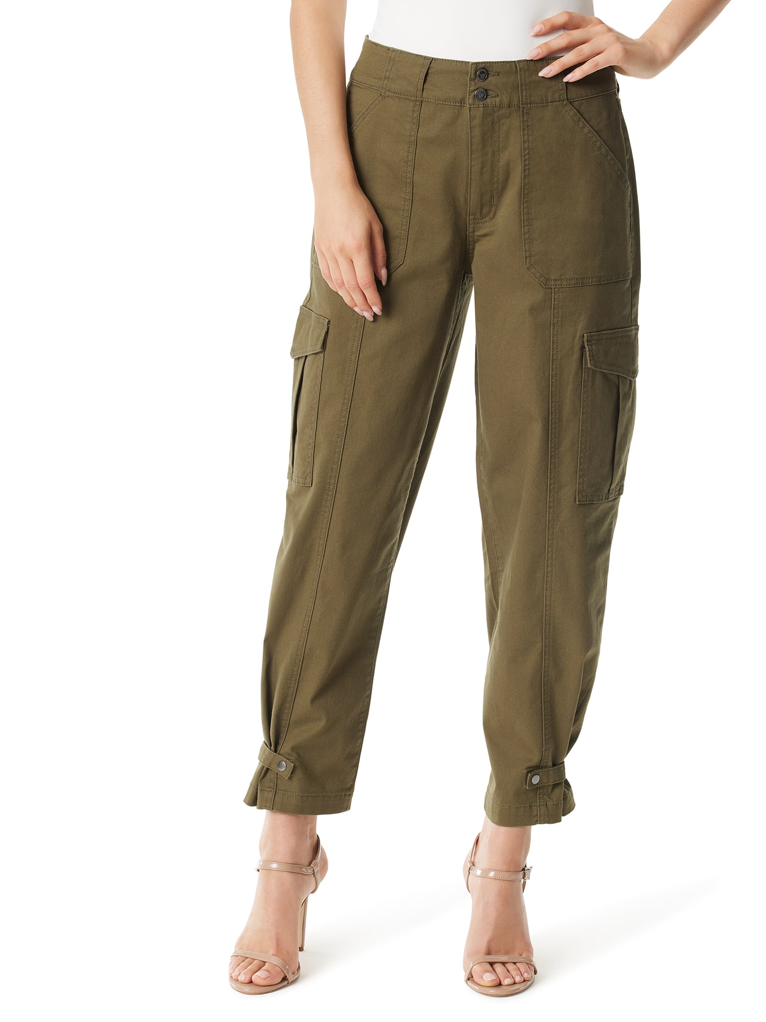 Jessica Simpson Women's and Women's Plus Cargo Low Rise Pants, Sizes 2-24