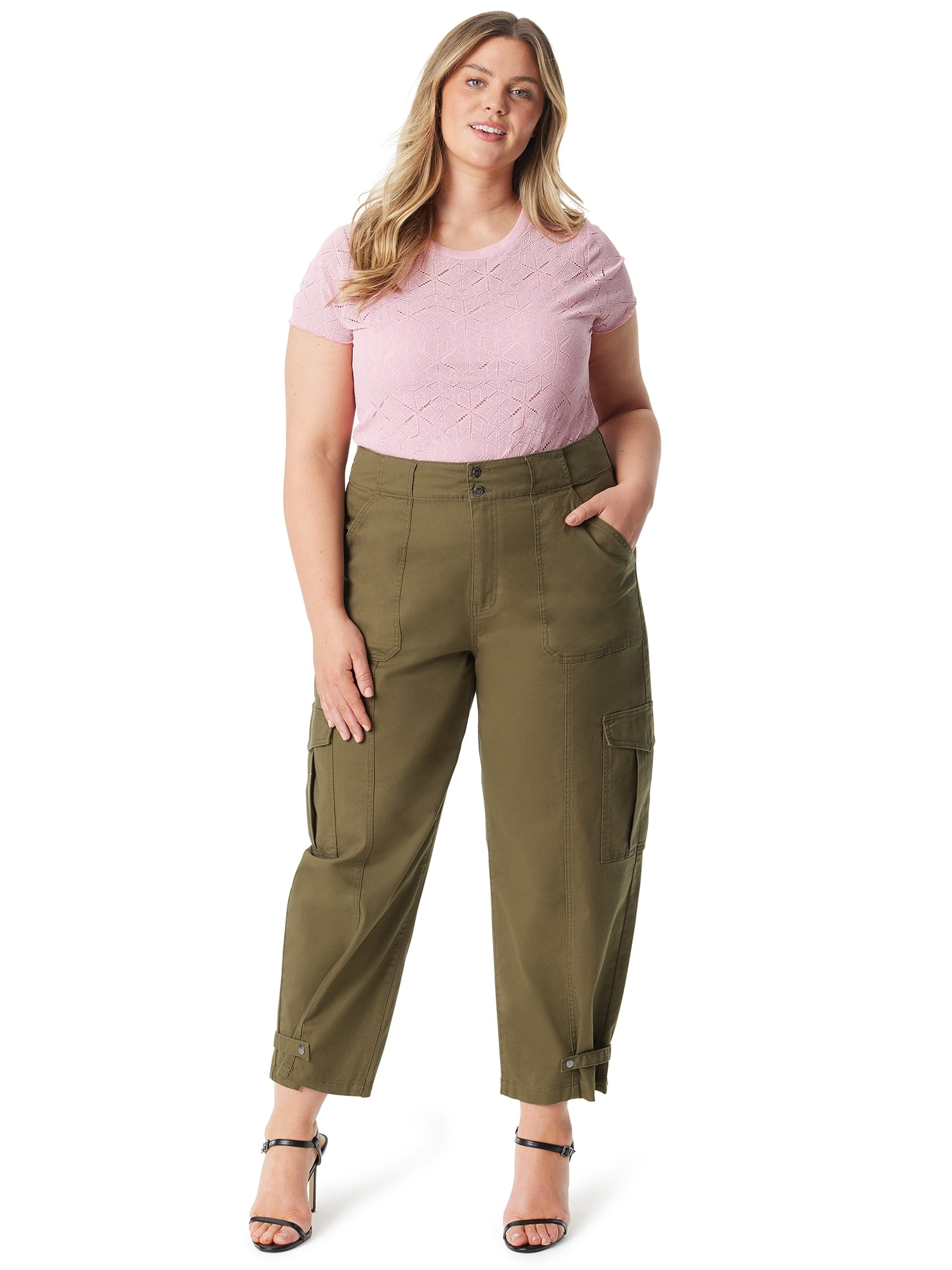 Jessica Simpson Women's and Women's Plus Cargo Low Rise Jessica Simpson Women's and Women's Plus Cargo Low Rise