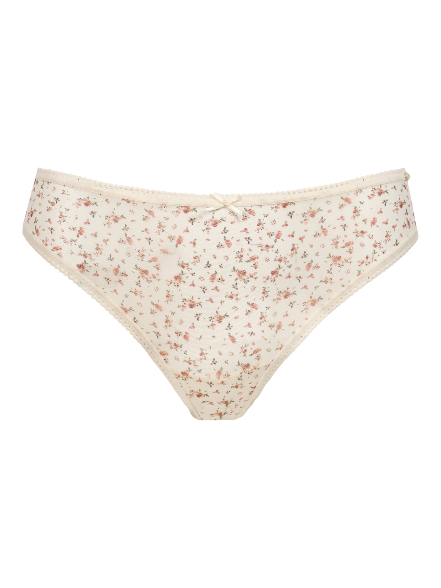 Jessica Simpson Women's Mesh Thong Panty, 2-Pack, Size S-XXXL