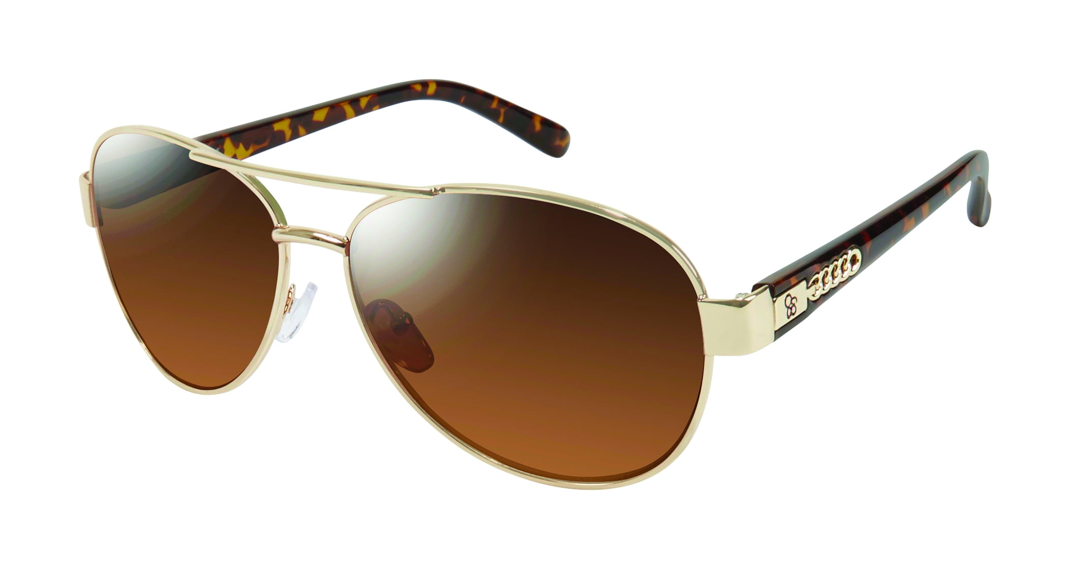 Jessica Simpson Women's Metal Aviator Sunglasses with 100 UV