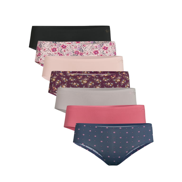 Jessica Simpson Women's Micro Bonded Hipster Panties, 7-Pack