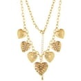 thumbnail image 1 of Jessica Simpson Women's Multi Heart Charm Necklace, 1 of 8