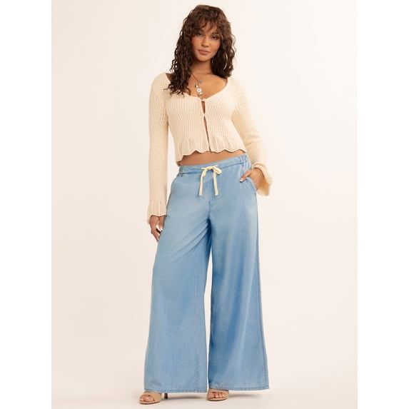 Jessica Simpson Women's Nara Pull On Wide Leg Pant, Sizes XS-XL