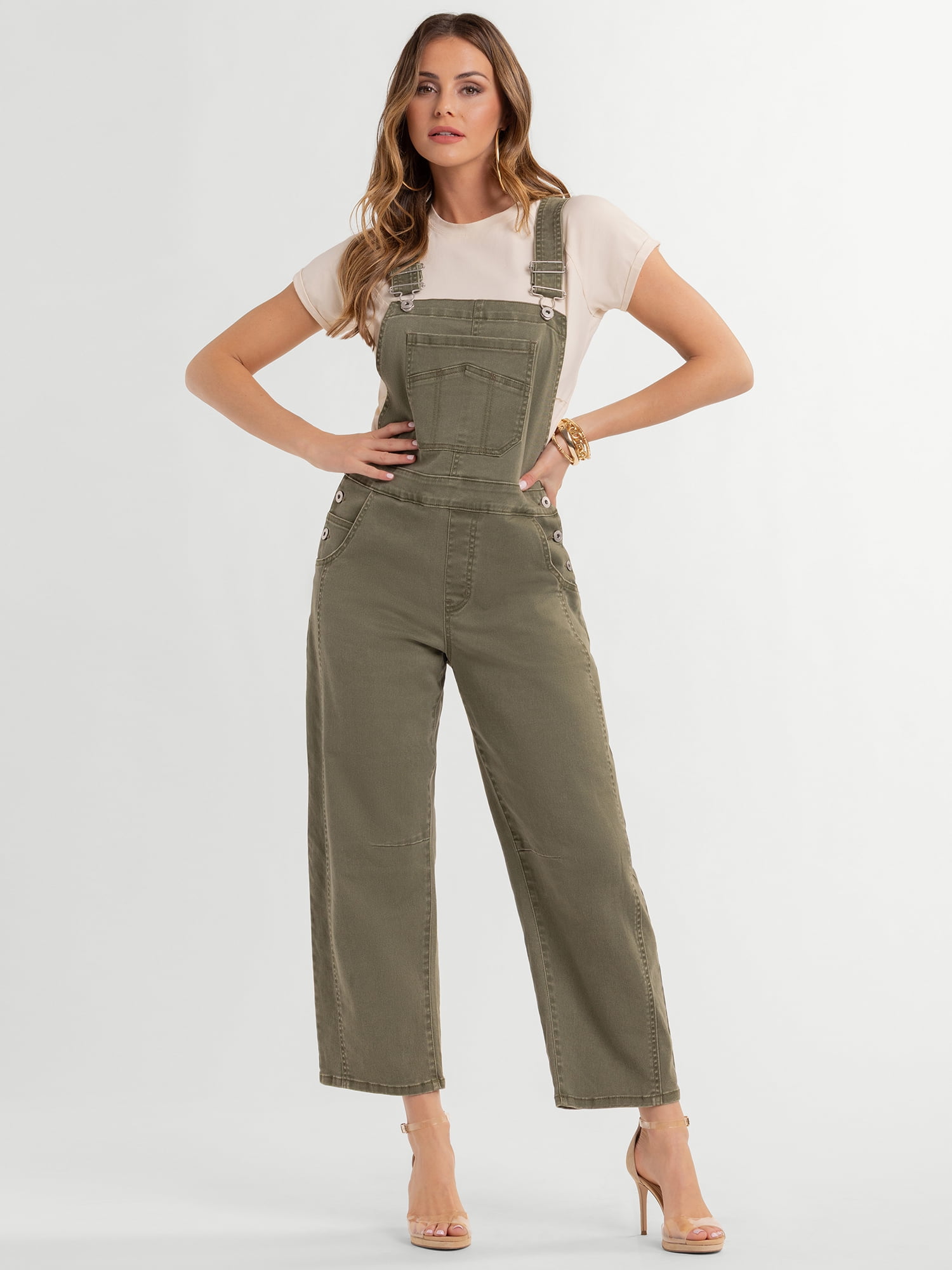 Jessica Simpson Women's Overall Barrel Leg, Sizes XS-XL