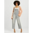 thumbnail image 1 of Jessica Simpson Women's Cropped Barrel Leg Denim Overalls, 26" Inseam, Size XS-XL, 1 of 8