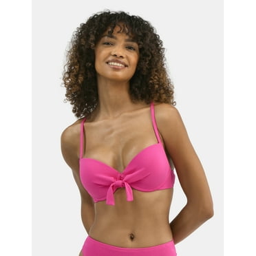 Jessica Simpson Women's Pique Underwire Bikini Top, Sizes XS-XXL