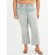 Women's and Women's Plus Daisy Fitted Flare Jeans, 30.5", 32.5", and 34.5" Inseams, Sizes 2-26W