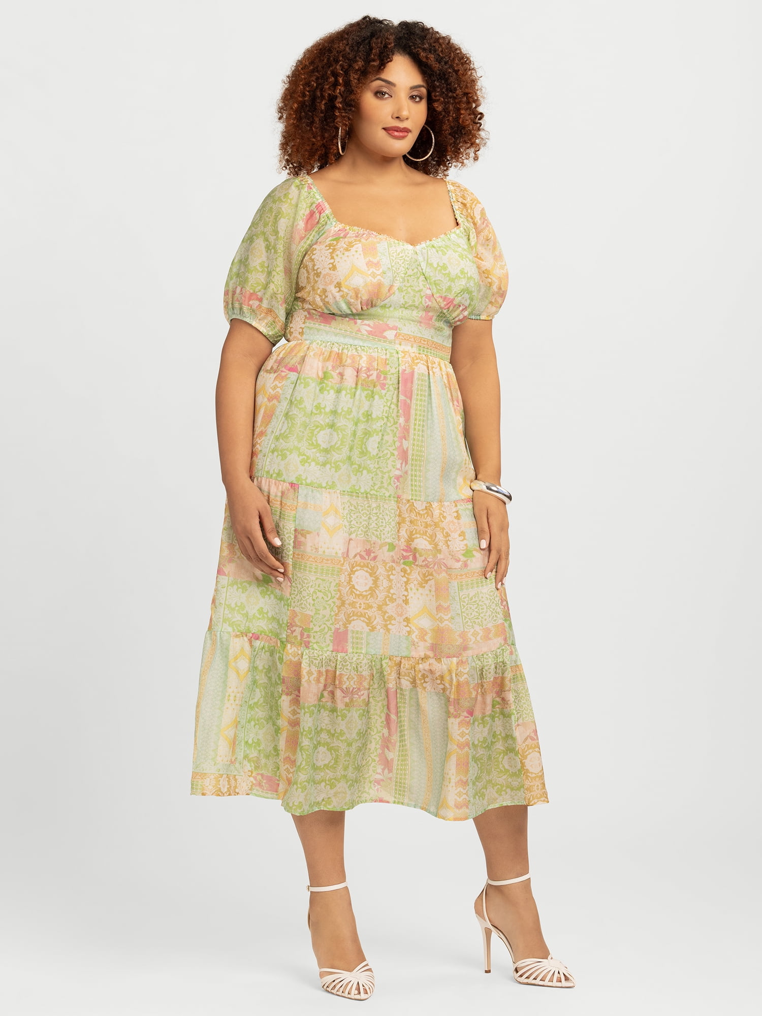 Women's Plus Emmory Tiered Maxi Dress, Sizes 0X-4X