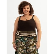 Jessica Simpson Women's and Women's Plus Saoirse Crochet Tank, Sizes XS-4X