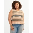 thumbnail image 1 of Jessica Simpson Women's Plus Reya Sweater Tank, Sizes 0X-4X, 1 of 6