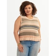 Jessica Simpson Women's Plus Reya Sweater Tank, Sizes 0X-4X
