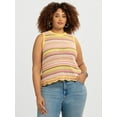 thumbnail image 1 of Jessica Simpson Women's and Women's Plus Kiari Cotton Sweater Tank Top, Sizes XS-4X, 1 of 5
