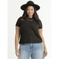thumbnail image 1 of Jessica Simpson Women's Plus Kortnee Studded T-Shirt, Sizes 0X-4X, 1 of 6