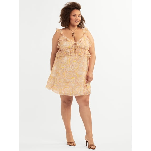 Jessica Simpson Women's Plus Sleeveless Salma Dress, Sizes 0X-4X