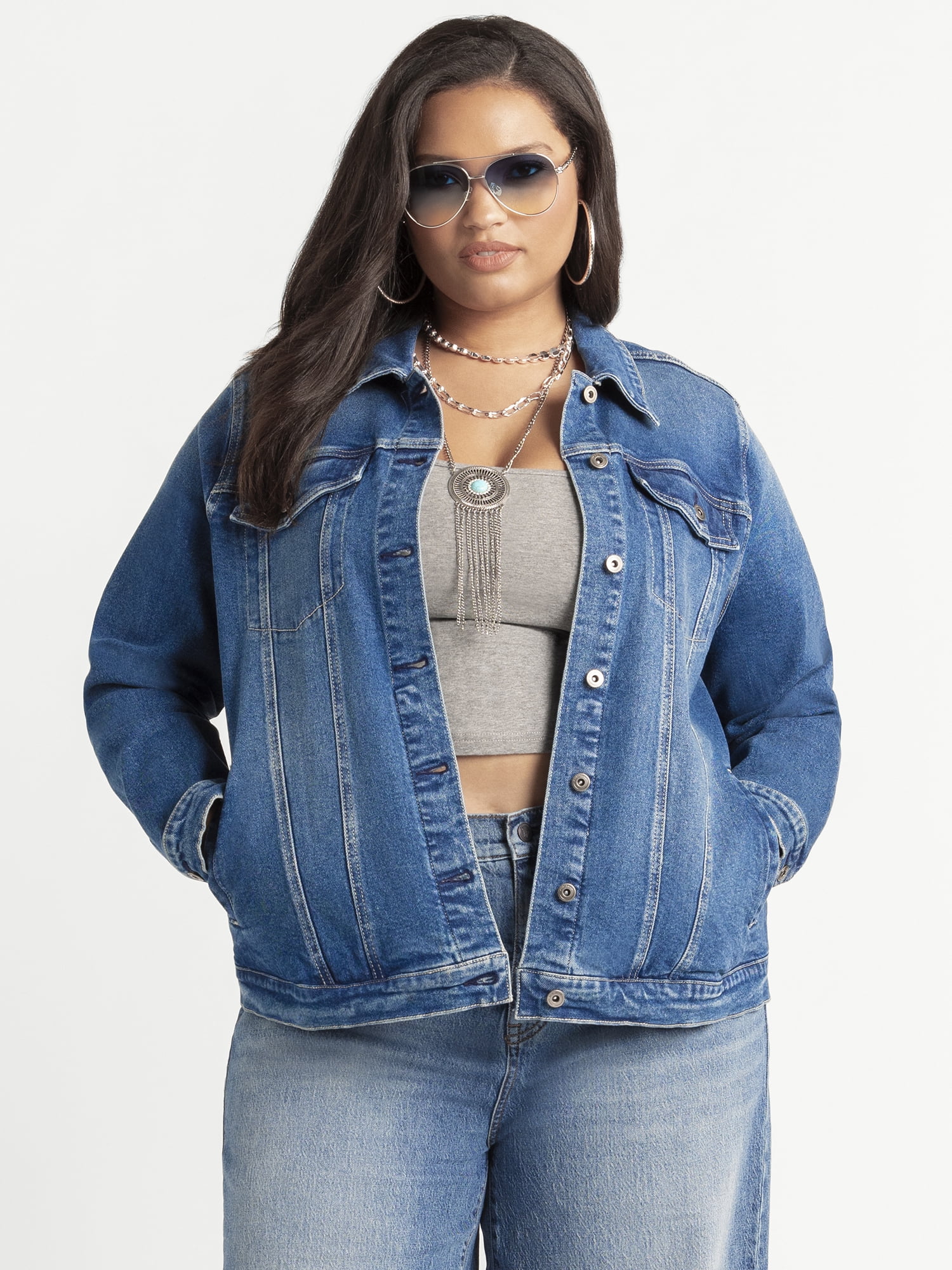 Jessica Simpson Women's Plus Reagan Relaxed Jacket, Sizes 0X-4X