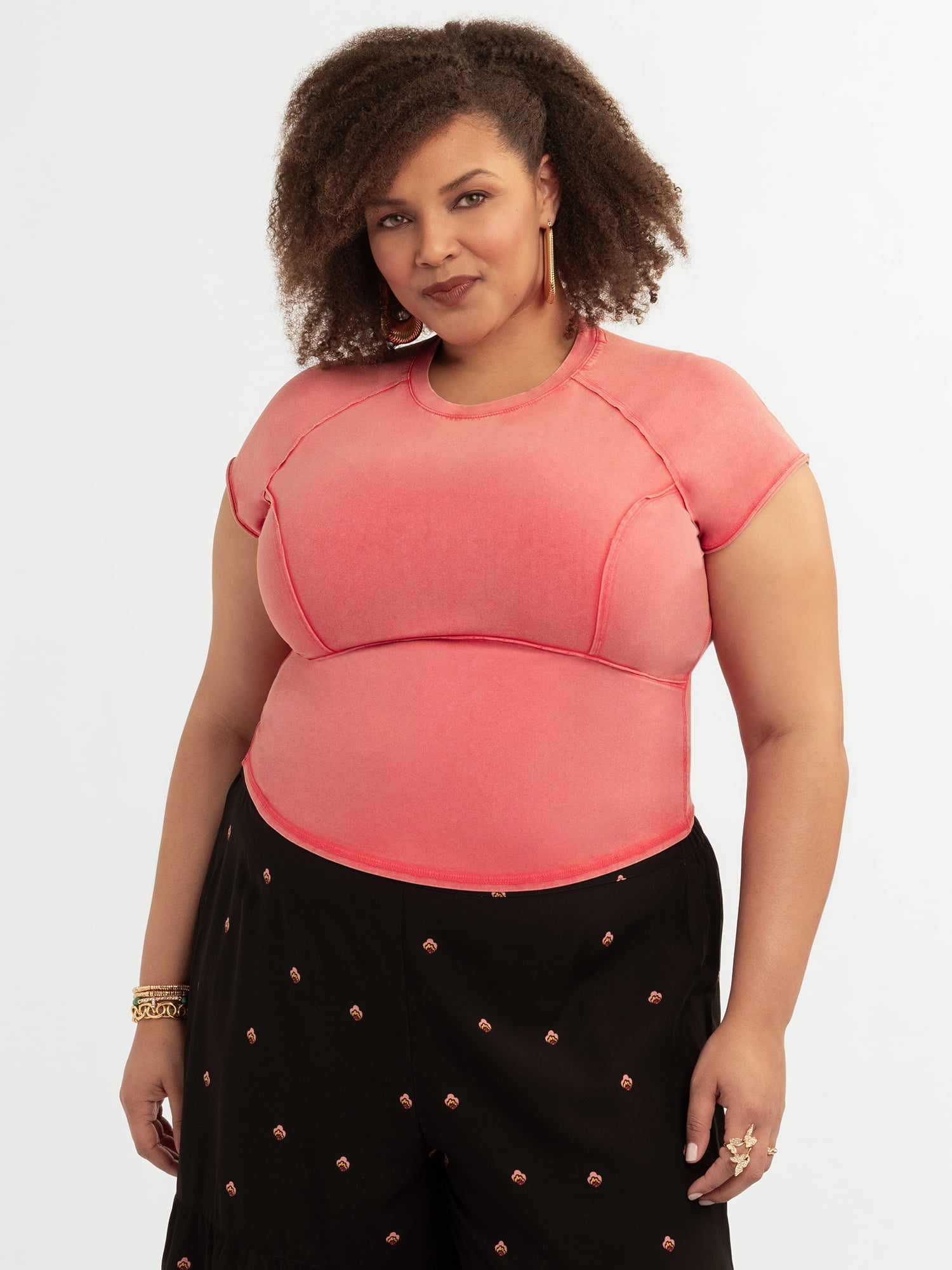 Women's and Women's Plus Eydie Tee, Sizes XS-4X