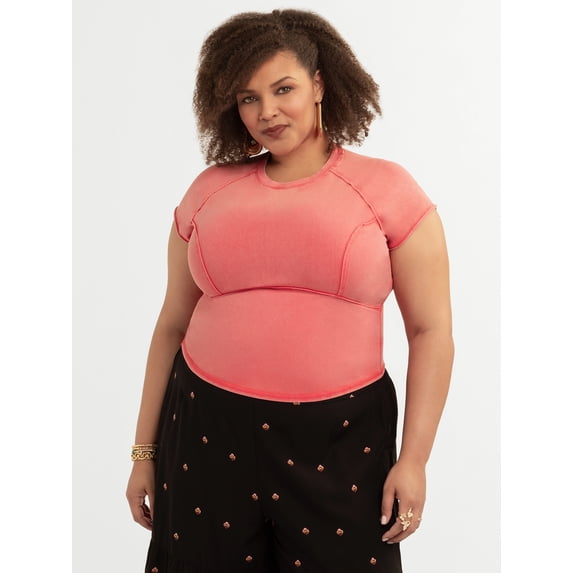 Jessica Simpson Women's and Women's Plus Eydie Tee, Sizes XS-4X