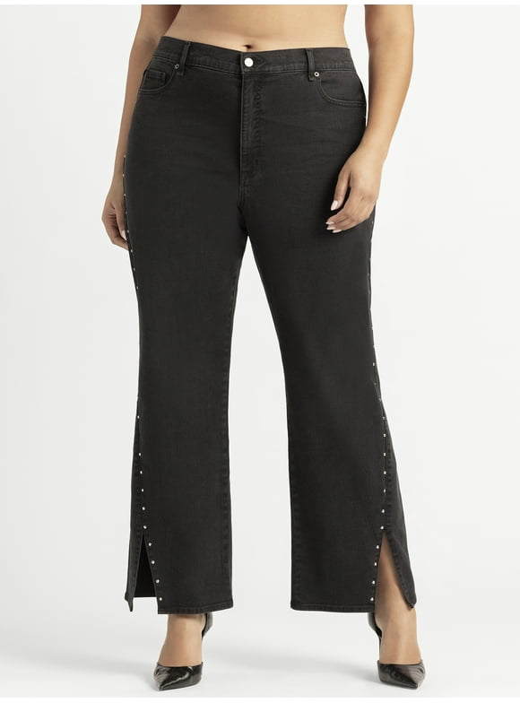 Women's Plus Rosa Mid Rise Relaxed Straight Jeans, Sizes 16W-24W