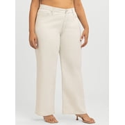 Women's Plus Rosa Mid Rise Relaxed Straight Leg Jeans, 32.5" Inseam, Sizes 16W-24W