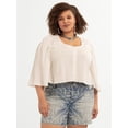 thumbnail image 1 of Jessica Simpson Women's Plus Fiesole Blouse, Sizes 0X-4X, 1 of 6