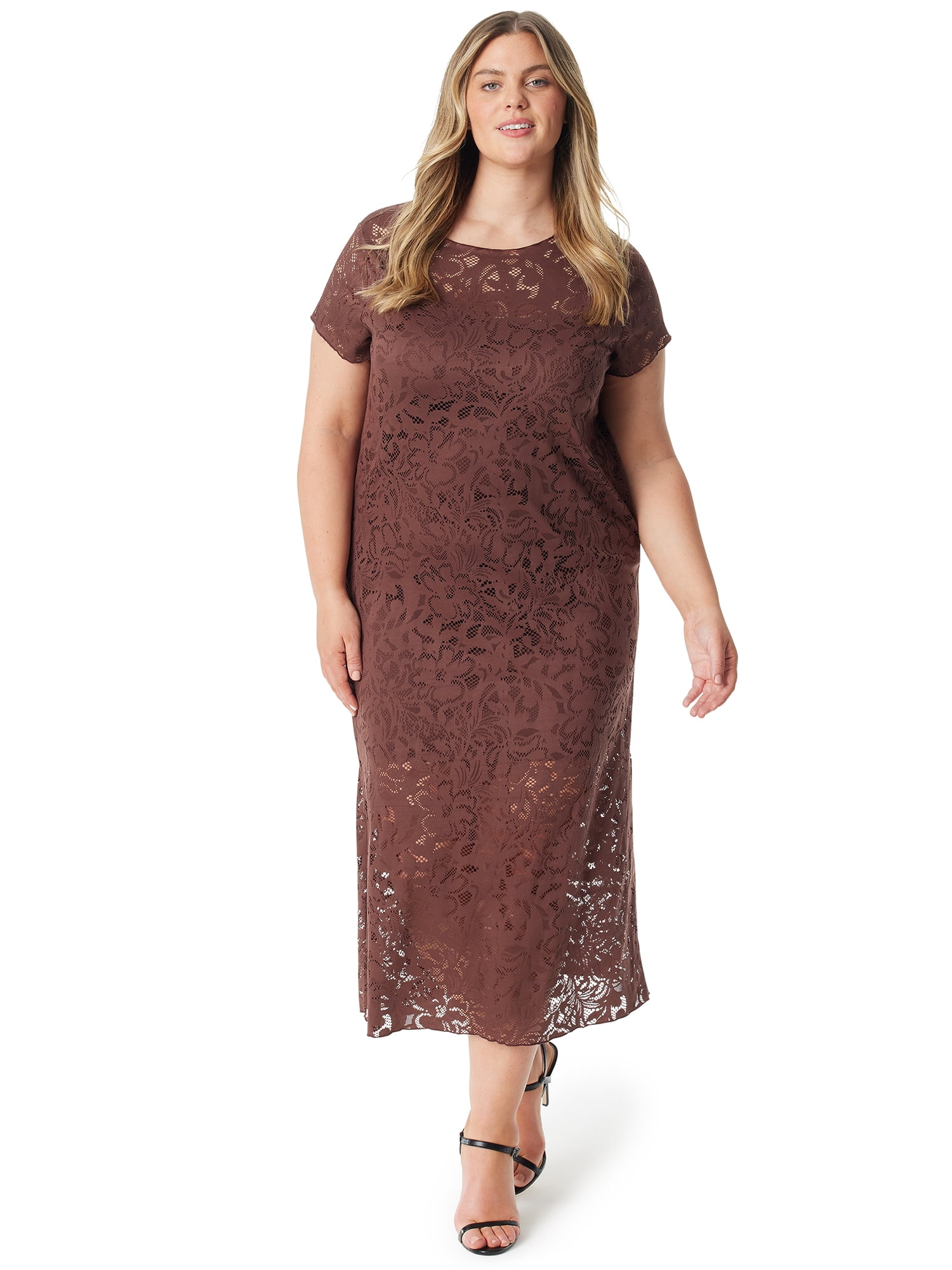 Jessica Simpson - Brandclub - Jessica Simpson Women's Plus Size Genesis  Textured Knit Dress