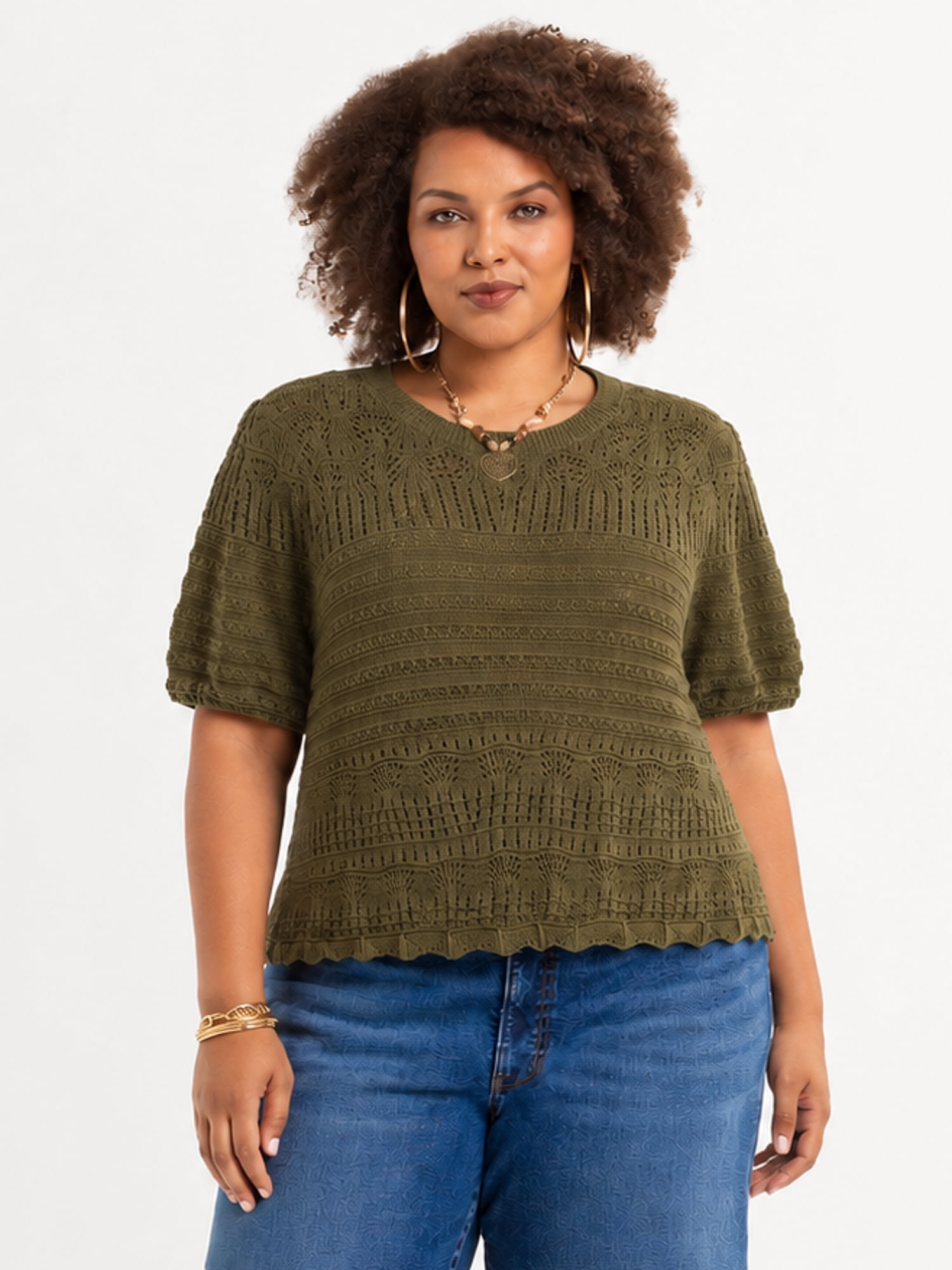 Jessica Simpson Women's Plus Size Seraphina Sweater, Sizes 0X-4X