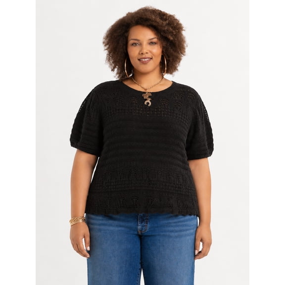 Jessica Simpson Women's Plus Size Seraphina Sweater, Sizes 0X-4X