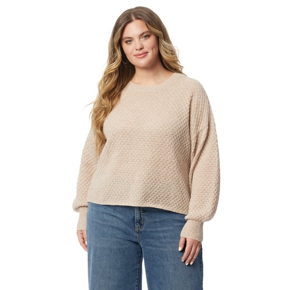 Jessica Simpson Women's & Women's Plus Size Suki Crop Pullover, Sizes XS-4X